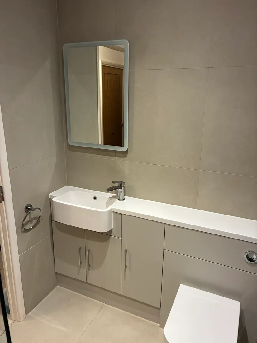 Bathroom renovation by LH Plumbing and Heating
