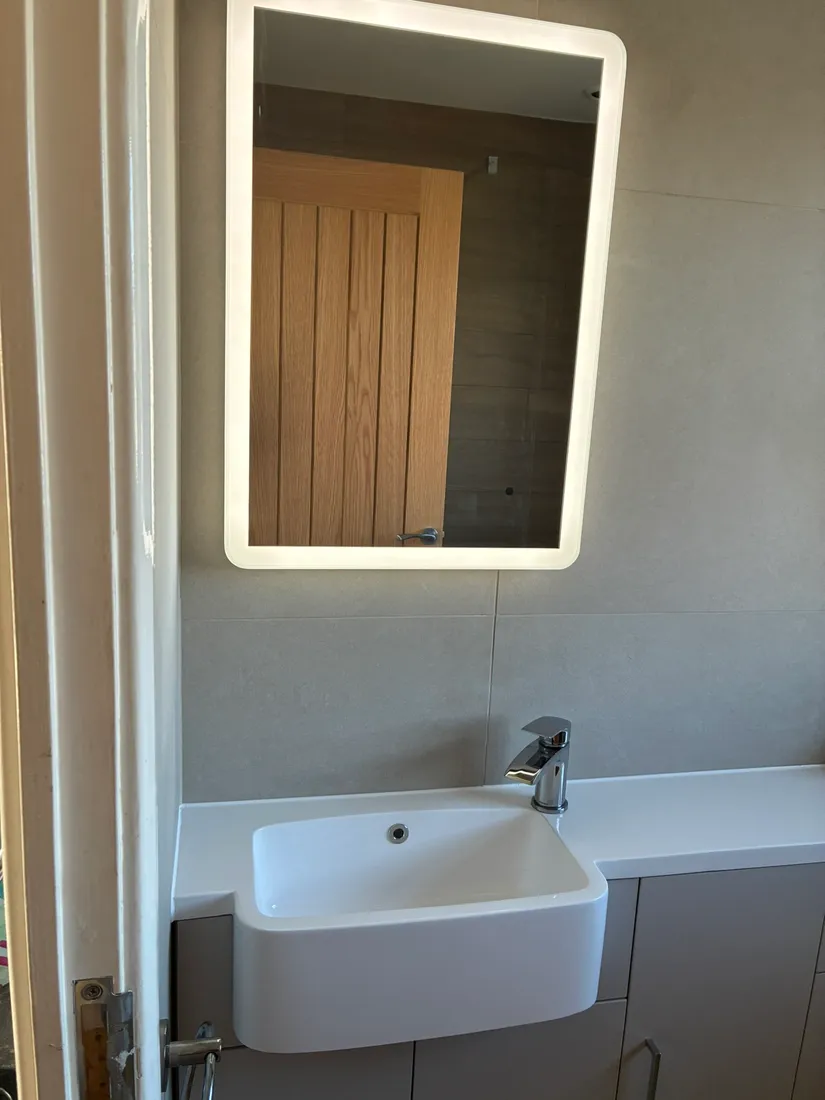 Bathroom renovation by LH Plumbing and Heating