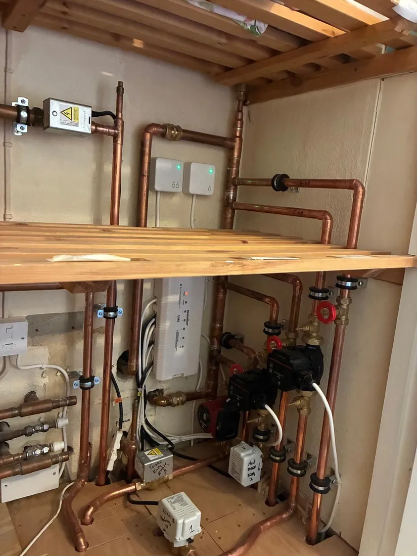 Central heating installation by LH Plumbing and Heating